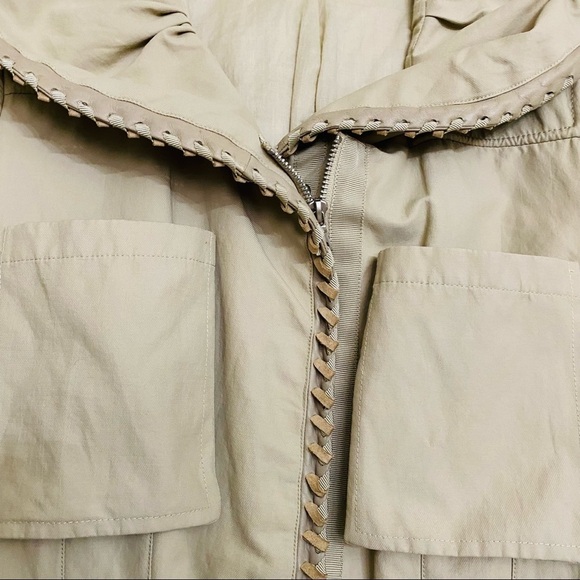 Elie Tahari Designer Leather Trim Jacket Blazer Size Small S - Picture 4 of 16